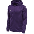 hummel Sportowa kurtka z kapturem hmlCORE XK Poly Zip Hood Sweat (materiał poliestrowy) z kapturem fioletowo/biała męska