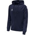 hummel Sportowa kurtka z kapturem hmlCORE XK Poly Zip Hood Sweat (materiał poliestrowy) z kapturem granatowa męska