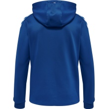 hummel Sportowa bluza z kapturem hmlCORE XK Poly Zip Hood Sweat (materiał poliestrowy) z kapturem granatowa męska