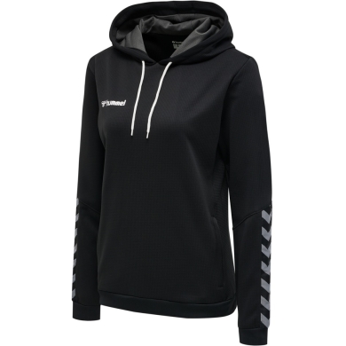 hummel Sportowa bluza z kapturem hmlAUTHENTIC Poly Hoodie (dzianina poliestrowa) z kapturem czarna Damska