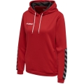 hummel Sportowa bluza z kapturem hmlAUTHENTIC Poly Hoodie (dzianina poliestrowa) z kapturem czerwona damska