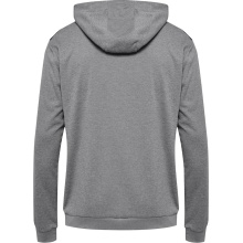 hummel Sportowa bluza z kapturem hmlAUTHENTIC PL Hoodie (z kieszeniami na zamek błyskawiczny) szara Mężczyźni