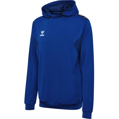 hummel Sportowa bluza z kapturem hmlAUTHENTIC PL Hoodie (z kieszeniami na zamek błyskawiczny) granatowa Mężczyźni