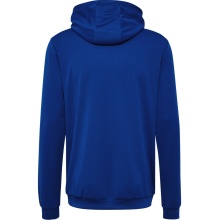 hummel Sportowa bluza z kapturem hmlAUTHENTIC PL Hoodie (z kieszeniami na zamek błyskawiczny) granatowa Mężczyźni