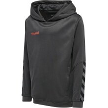 hummel Sportowa bluza z kapturem hmlAUTHENTIC Poly Hoodie (dzianina poliestrowa) z kapturem szary asfaltowy dziecięca