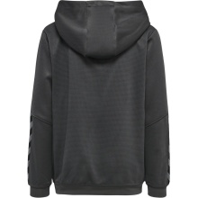 hummel Sportowa bluza z kapturem hmlAUTHENTIC Poly Hoodie (dzianina poliestrowa) z kapturem szary asfaltowy dziecięca