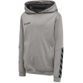 hummel Sportowa bluza z kapturem hmlAUTHENTIC Poly Hoodie (dzianina poliestrowa) z kapturem szara dziecięca