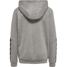 hummel Sportowa bluza z kapturem hmlAUTHENTIC Poly Hoodie (dzianina poliestrowa) z kapturem szara dziecięca