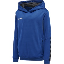 hummel Sportowa bluza z kapturem hmlAUTHENTIC Poly Hoodie (dzianina poliestrowa) z kapturem granatowa dziecięca