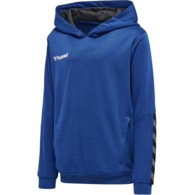 hummel Sportowa bluza z kapturem hmlAUTHENTIC Poly Hoodie (dzianina poliestrowa) z kapturem granatowa dziecięca