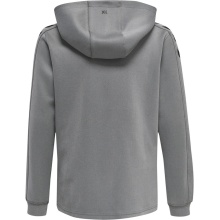 hummel Sportowa bluza z kapturem hmlCORE XK Poly Sweat Hoodie (materiał poliestrowy) z kapturem szara dziecięca