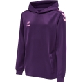 hummel Sportowa bluza z kapturem hmlCORE XK Poly Sweat Hoodie (materiał poliestrowy) z kapturem fioletowa dziecięca