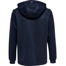 hummel Sportowa bluza z kapturem hmlCORE XK Poly Sweat Hoodie (materiał poliestrowy) z kapturem granatowy dziecięcy