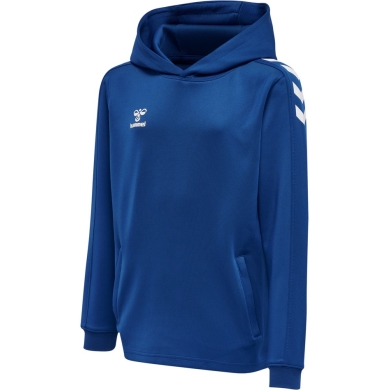 hummel Sportowa bluza z kapturem hmlCORE XK Poly Sweat Hoodie (materiał poliestrowy) z kapturem granatowy dziecięcy