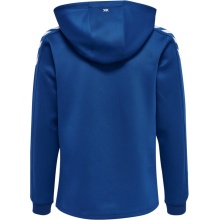 hummel Sportowa bluza z kapturem hmlCORE XK Poly Sweat Hoodie (materiał poliestrowy) z kapturem granatowy dziecięcy