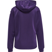 hummel Sportowa bluza z kapturem hmlCORE XK Poly Sweat Hoodie (materiał poliestrowy) z kapturem fioletowa/biała damska