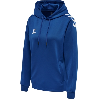 hummel Sportowa bluza z kapturem hmlCORE XK Poly Sweat Hoodie (materiał poliestrowy) z kapturem granatowa damska