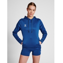 hummel Sportowa bluza z kapturem hmlCORE XK Poly Sweat Hoodie (materiał poliestrowy) z kapturem granatowa damska