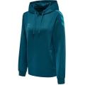 hummel Sportowa bluza z kapturem hmlCORE XK Poly Sweat Hoodie (materiał poliestrowy) z kapturem koralowo-niebieska damska