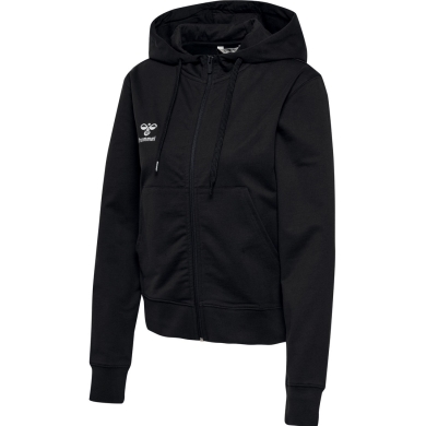 hummel Bluza z kapturem hmlGO 2.0 Full-Zip Hoodie (miękki materiał dresowy) czarna Damska