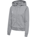 hummel Bluza z kapturem hmlGO 2.0 Full-Zip Hoodie (miękki materiał dresowy) szary Damski