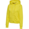 hummel Bluza z kapturem hmlGO 2.0 Full-Zip Hoodie (miękki materiał dresowy) żółta Damska