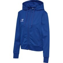 hummel Bluza z kapturem hmlGO 2.0 Full-Zip Hoodie (miękki materiał dresowy) granatowy Damski