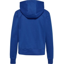 hummel Bluza z kapturem hmlGO 2.0 Full-Zip Hoodie (miękki materiał dresowy) granatowy Damski