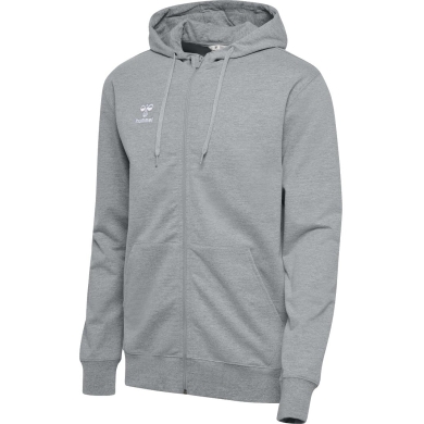 hummel Bluza z kapturem hmlGO 2.0 Full-Zip Hoodie (miękki materiał dresowy) szary mężczyźni