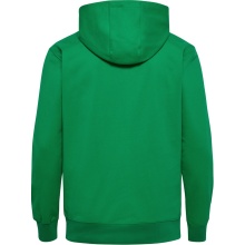 hummel Bluza z kapturem hmlGO 2.0 Full-Zip Hoodie (miękki materiał dresowy) zielony Mężczyźni