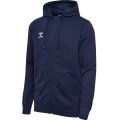 hummel Bluza z kapturem hmlGO 2.0 Full-Zip Hoodie (miękka tkanina dresowa) granatowa Męska