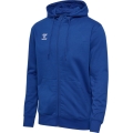 hummel Bluza z kapturem hmlGO 2.0 Full-Zip Hoodie (miękki materiał dresowy) granatowy Mężczyźni