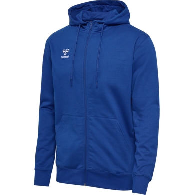 hummel Bluza z kapturem hmlGO 2.0 Full-Zip Hoodie (miękki materiał dresowy) granatowy Mężczyźni