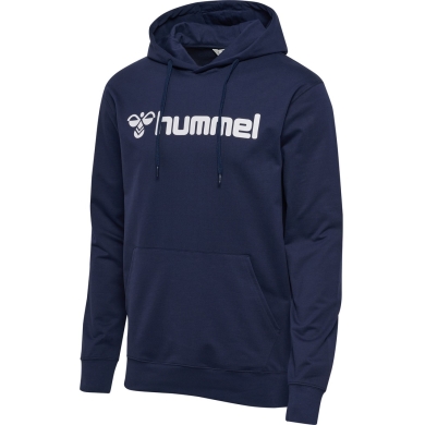 hummel Bluza z kapturem hmlGO 2.0 Logo Hoodie (miękki materiał dresowy) granatowy Mężczyźni