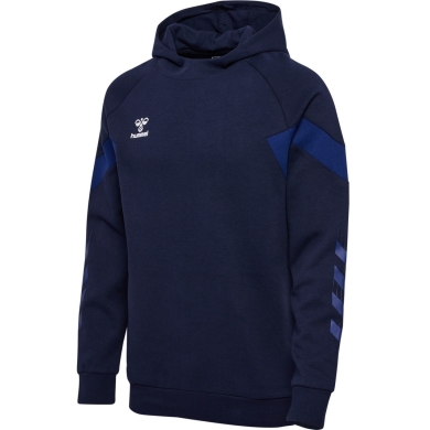 hummel Bluza z kapturem hmlTRAVEL Sweat Hoodie (miękka dzianina) granatowa Męska