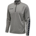 hummel Sportowa koszulka z długim rękawem hmlAUTHENTIC Half-Zip Sweatshirt (z dzianiny poliestrowej) szara męska