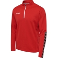 hummel Sportowa koszulka z długim rękawem hmlAUTHENTIC Half-Zip Sweatshirt (z dzianiny poliestrowej) czerwona męska