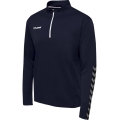 hummel Sportowa koszulka z długim rękawem hmlAUTHENTIC Half-Zip Sweatshirt (z dzianiny poliestrowej) granatowa Mężczyźni