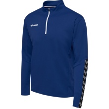 hummel Sportowa koszulka z długim rękawem hmlAUTHENTIC Half-Zip (z dzianiny poliestrowej) granatowa męska