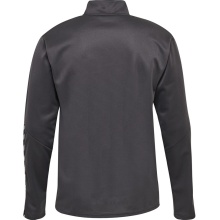 hummel Sportowa koszulka z długim rękawem hmlAUTHENTIC Half-Zip Sweatshirt (z dzianiny poliestrowej) asfaltowa szarość dziecięca