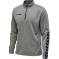 hummel Sportowa koszulka z długim rękawem hmlAUTHENTIC Half-Zip Sweatshirt (z dzianiny poliestrowej) szara dziecięca