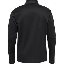 hummel Sportowa koszulka z długim rękawem hmlAUTHENTIC Half-Zip Sweatshirt (z dzianiny poliestrowej) czarna/biała dziecięca