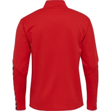 hummel Sportowa koszulka z długim rękawem hmlAUTHENTIC Half-Zip Sweatshirt (z dzianiny poliestrowej) czerwony dziecięcy