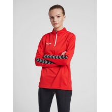 hummel Sportowa koszulka z długim rękawem hmlAUTHENTIC Half-Zip Sweatshirt (z dzianiny poliestrowej) czerwona Damska