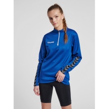 hummel Sportowa koszulka z długim rękawem hmlAUTHENTIC Half-Zip Sweatshirt (z dzianiny poliestrowej) granatowa Damska