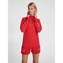 hummel Sportowa koszulka z długim rękawem hmlLEAD Half-Zip (materiał dresowy) czerwony Damska