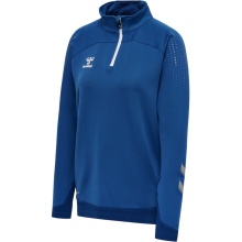 hummel Sportowa bluzka z długim rękawem hmlLEAD Half-Zip (materiał dresowy) ciemnoniebieska Damska