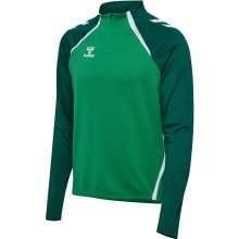 hummel Longsleeve hmlLEAD 2.0 Half Zip (recyklingowany poliester, wysoka oddychalność) zielony Mężczyźni