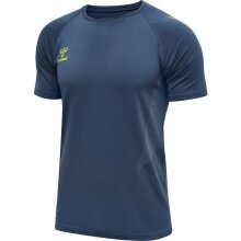 hummel Koszulka sportowa hmlLEAD Pro Seamless Training Jersey (elastyczny materiał jersey) Krótki rękaw ciemnoniebieski Mężczyźni