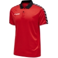 hummel Sport-Polo hmlAUTHENTIC Functional (miękki materiał jersey) Krótki rękaw czerwony Mężczyźni